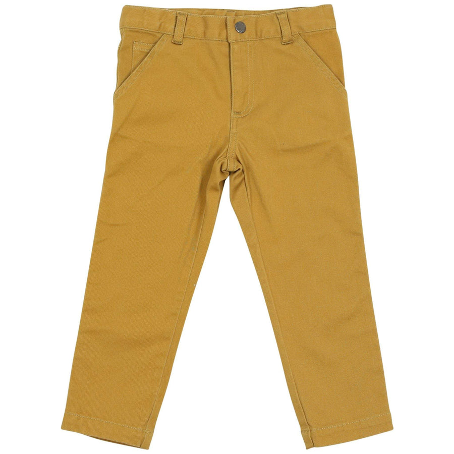 Cotton Stretch Twill Chino with Adjustable Waist Rust