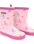 Dancing Unicorn Gumboot Pink