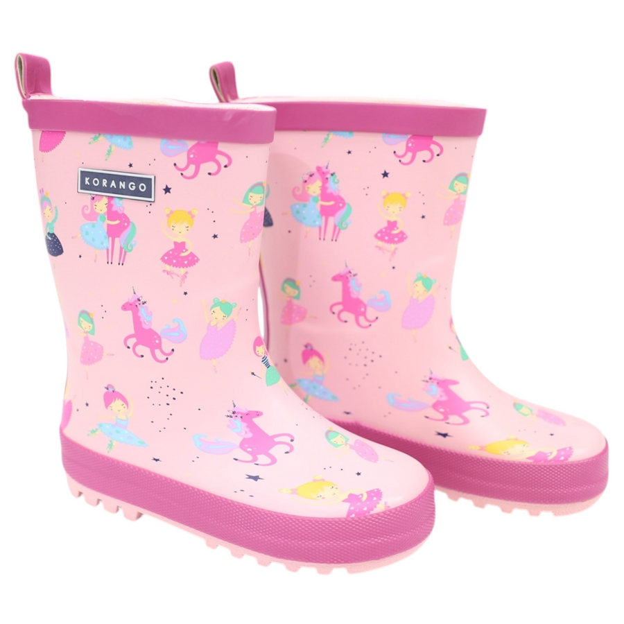 Dancing Unicorn Gumboot Pink