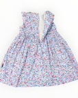Floral Smocked Dress Blue