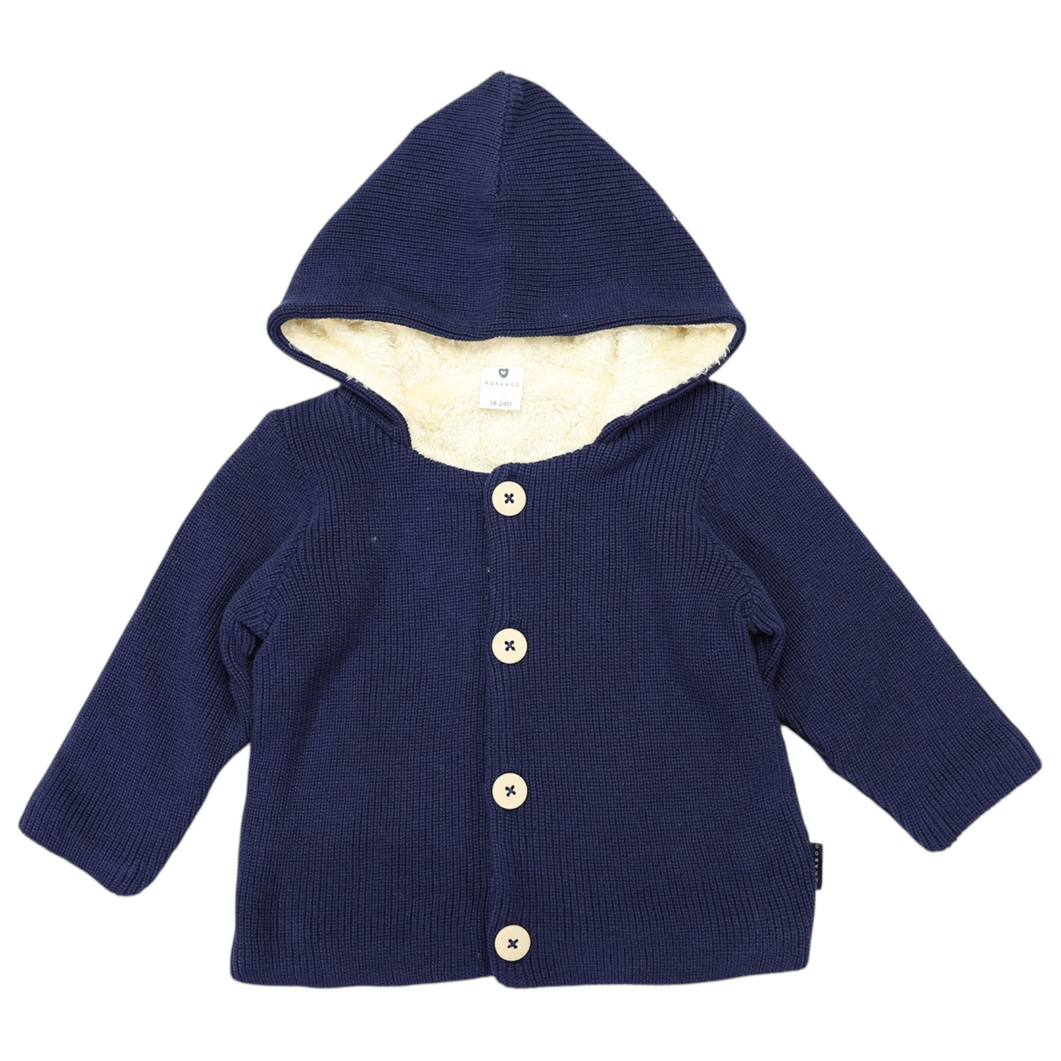 Lined Knit Jacket Navy
