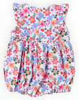 Smocked Bold Floral Sunsuit