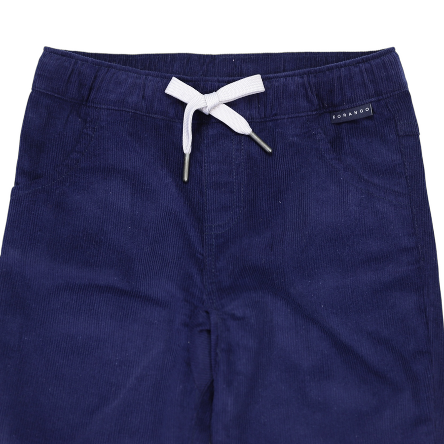 Cord Drawstring Pant Navy