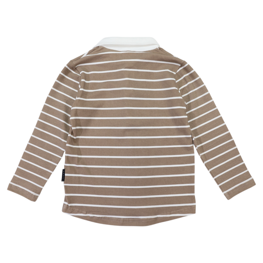 Striped Rugby Top Chestnut