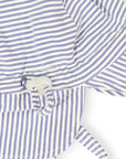 Cotton Legionnaires Sun Hat Purple Stripe