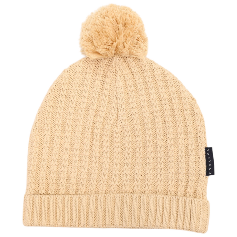 Knit Beanie Beige