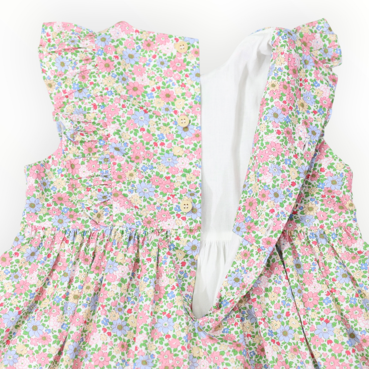 Smocked Floral Dress