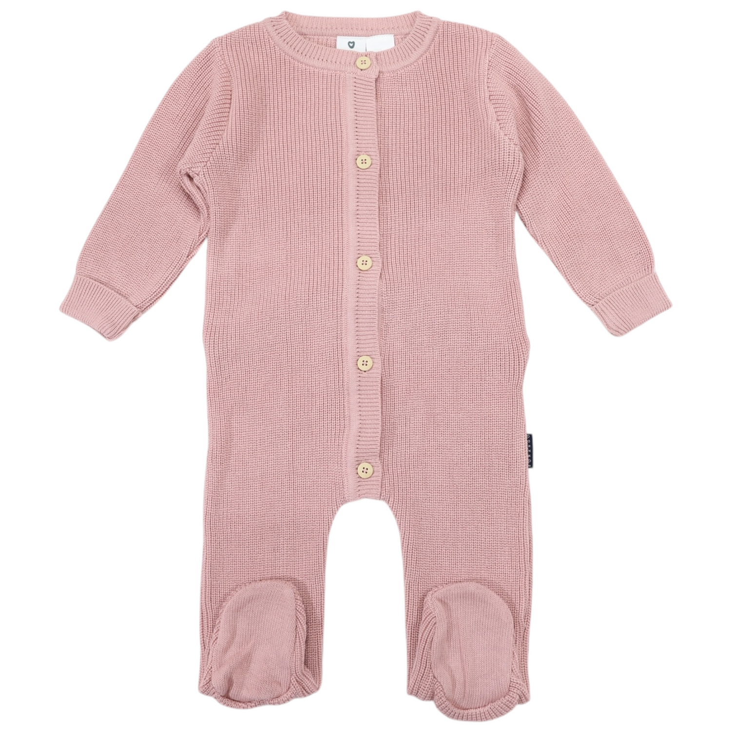 Plush Knit Romper Dusty Pink