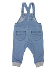 Denim Knit Overalls Light Denim