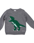 Dinosaur Sweater Charcoal