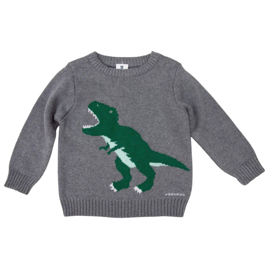 Dinosaur Sweater Charcoal