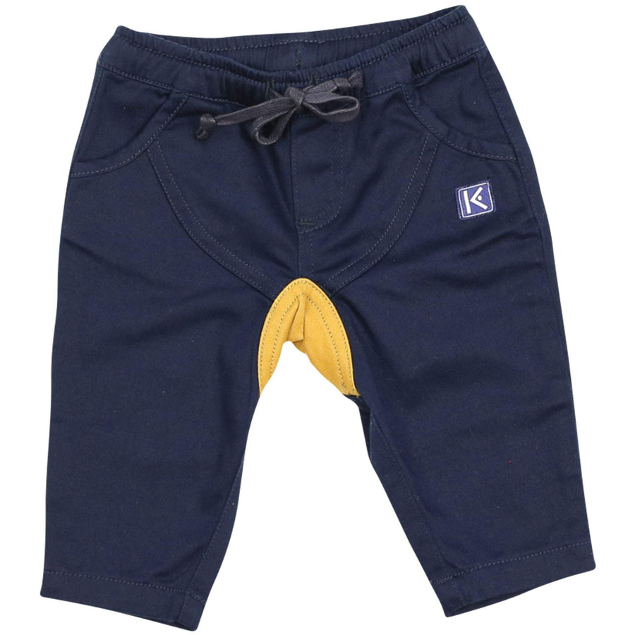 Dropped Crotch Stretch Twill Pant Navy