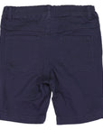 Stretch Cotton Twill Short Navy