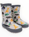 Australian Animal Printed Gumboot Grey