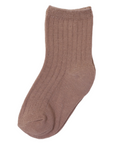 Ribbed Socks 5pk Plain with Navy Stripe