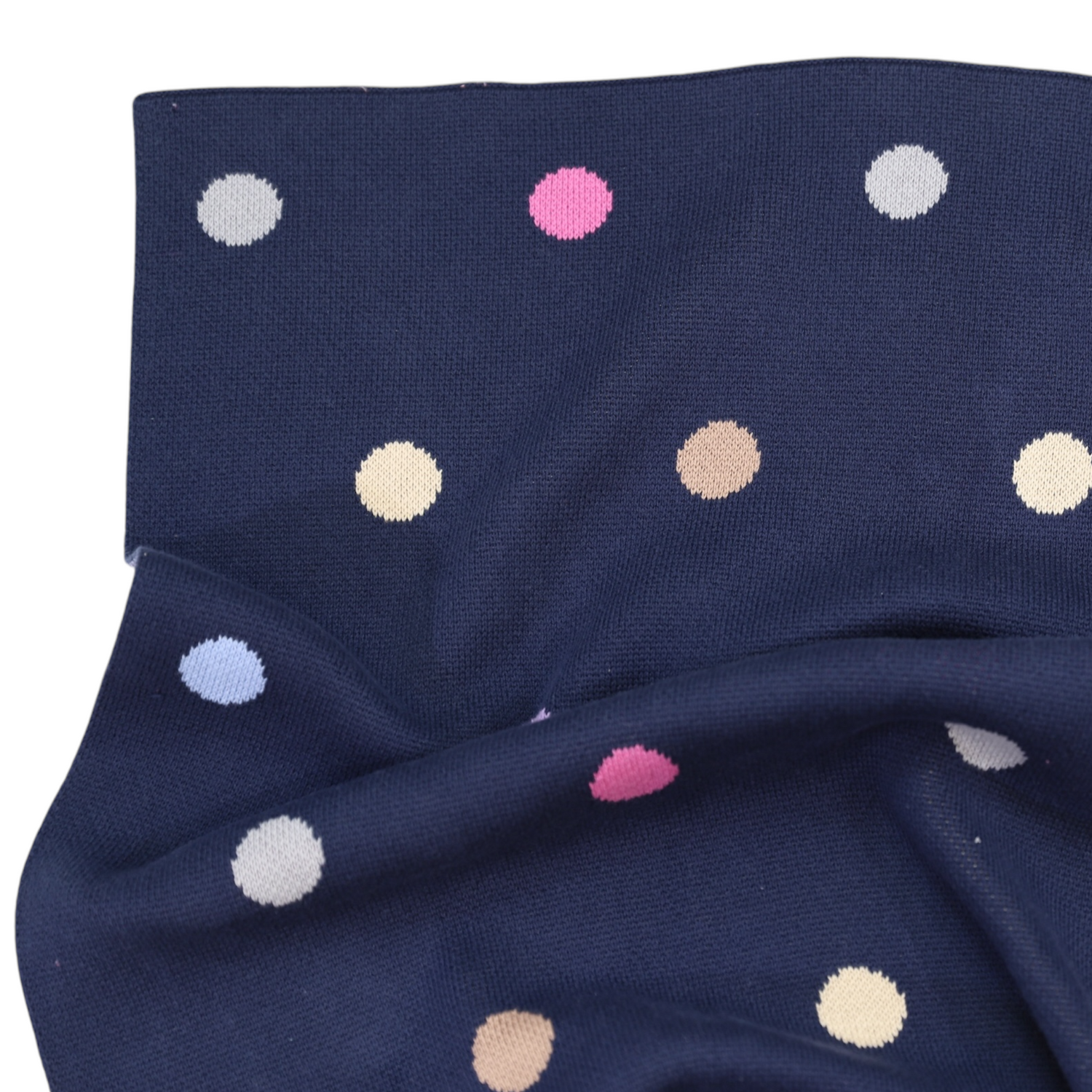 Polkadot Knit Blanket Navy