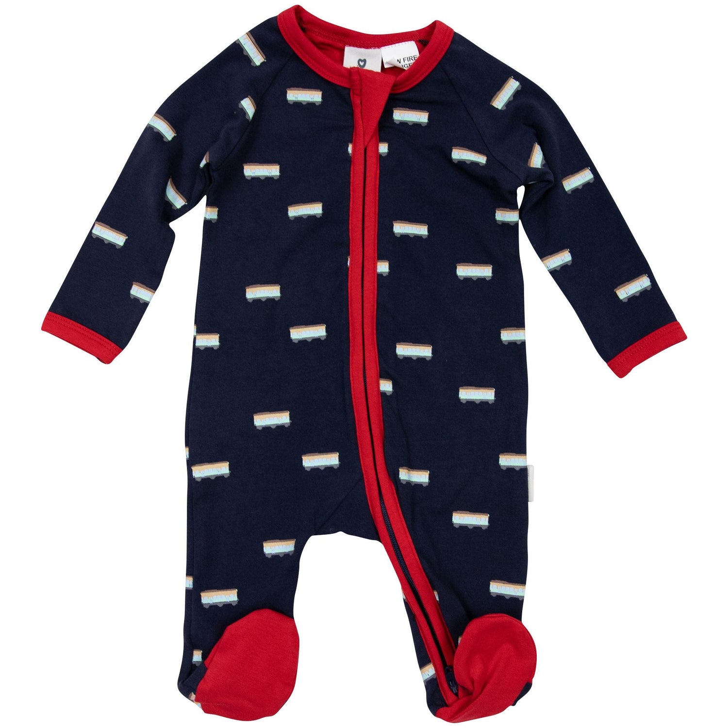 Tram Double Zip Romper Navy