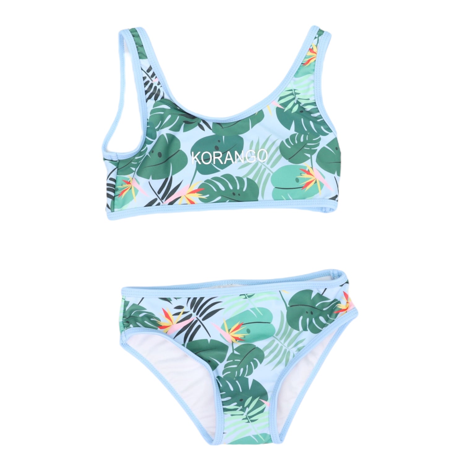 Fern Swim Crop Set Blue
