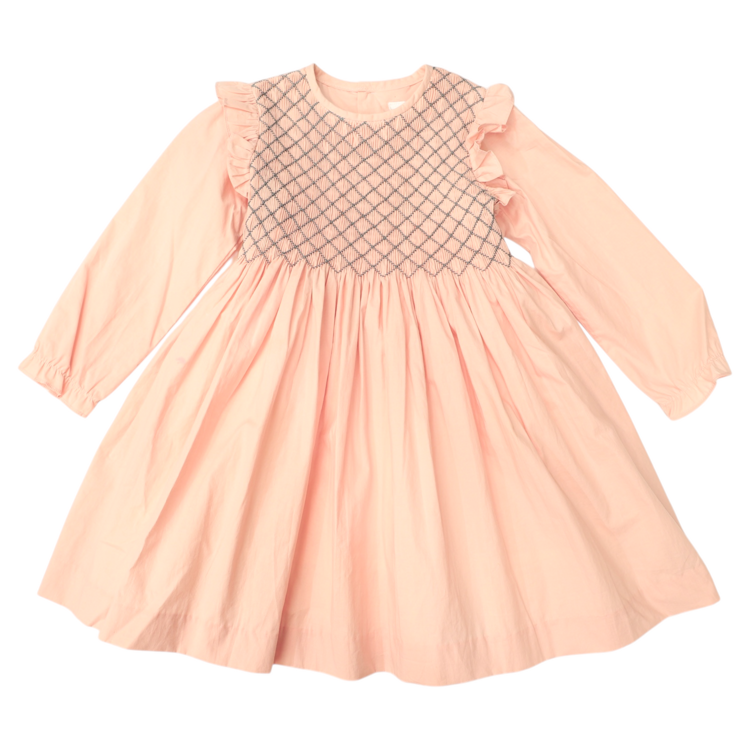 Frill Smocked Dress Lotus