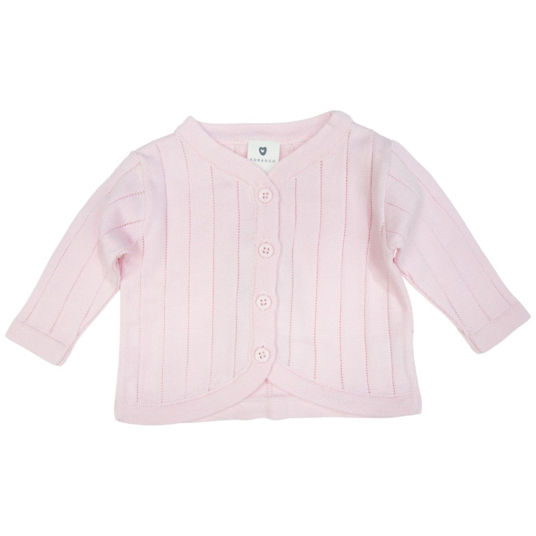 Knit Cardigan Baby Pink