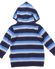 Lined Knit Jacket Blue Stripe