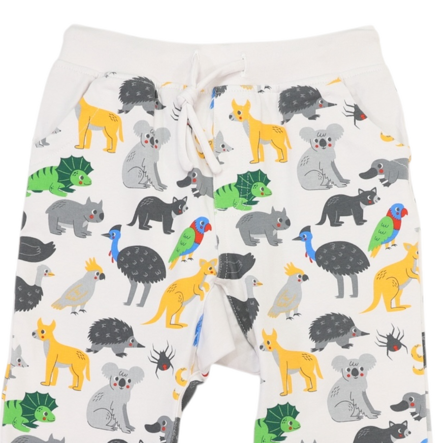 Australian Animals Pyjamas Grey