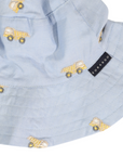 Embroidered Truck Chambray Sun Hat Light