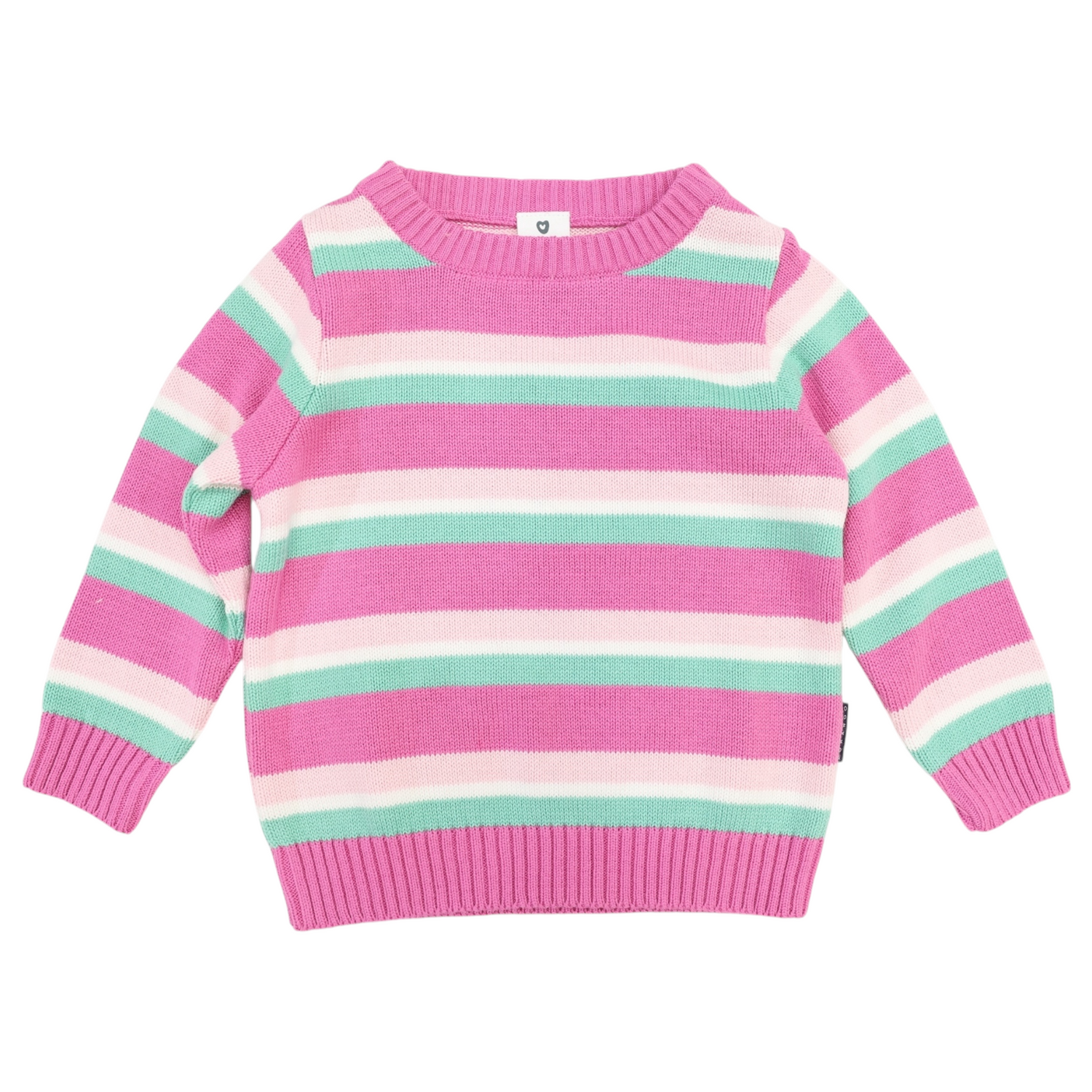 Stripe Knit Sweater Green