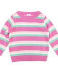 Stripe Knit Sweater Green