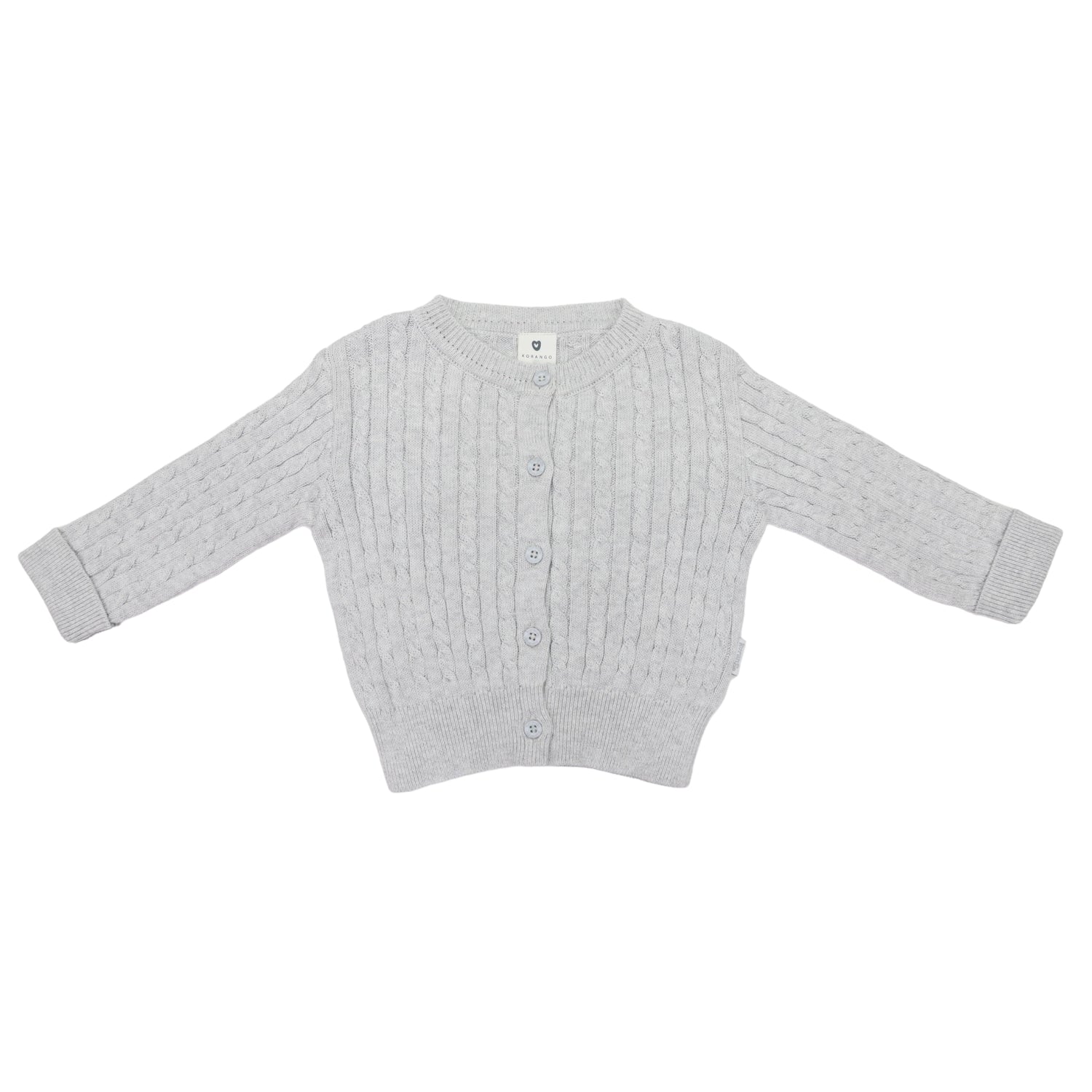 Cable Knit Jacket Grey