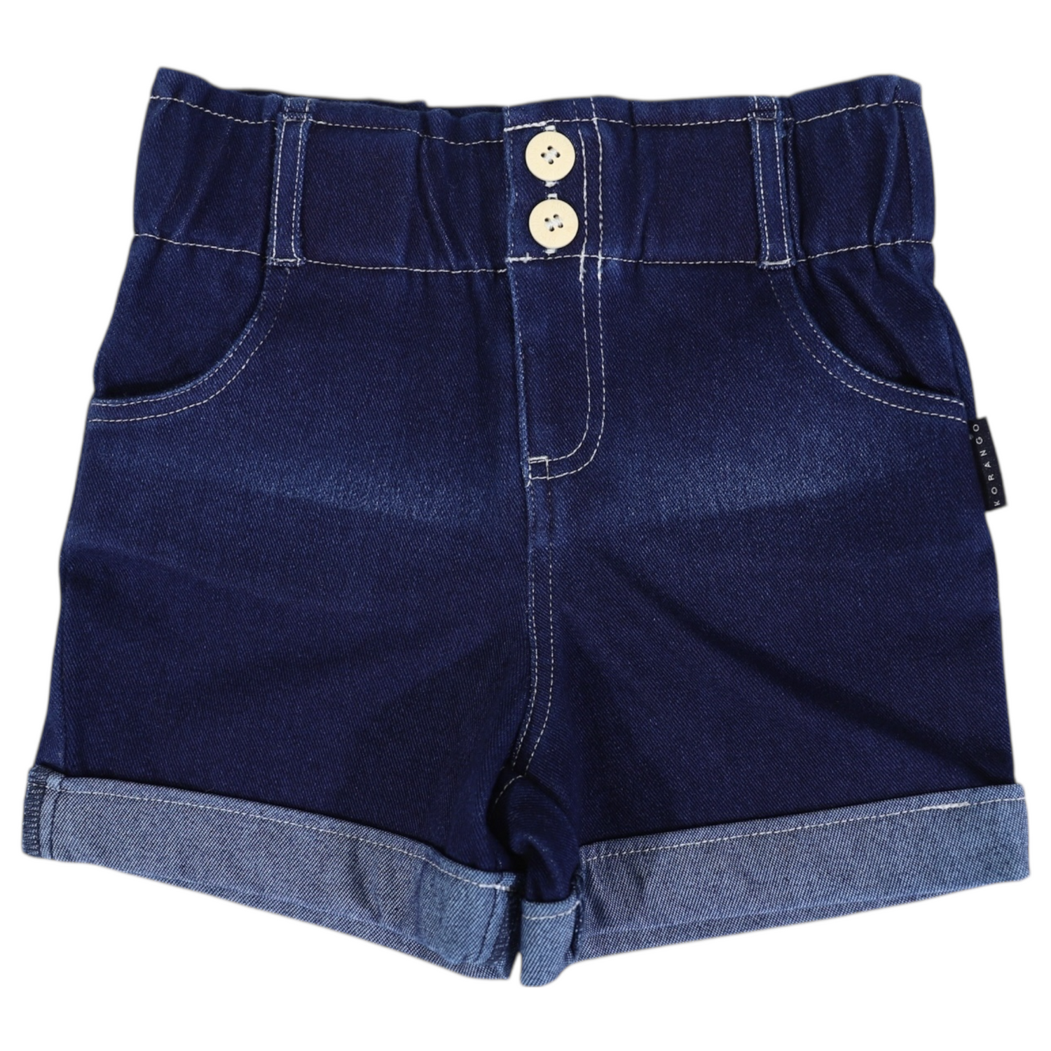 Denim High Waisted Short Dark