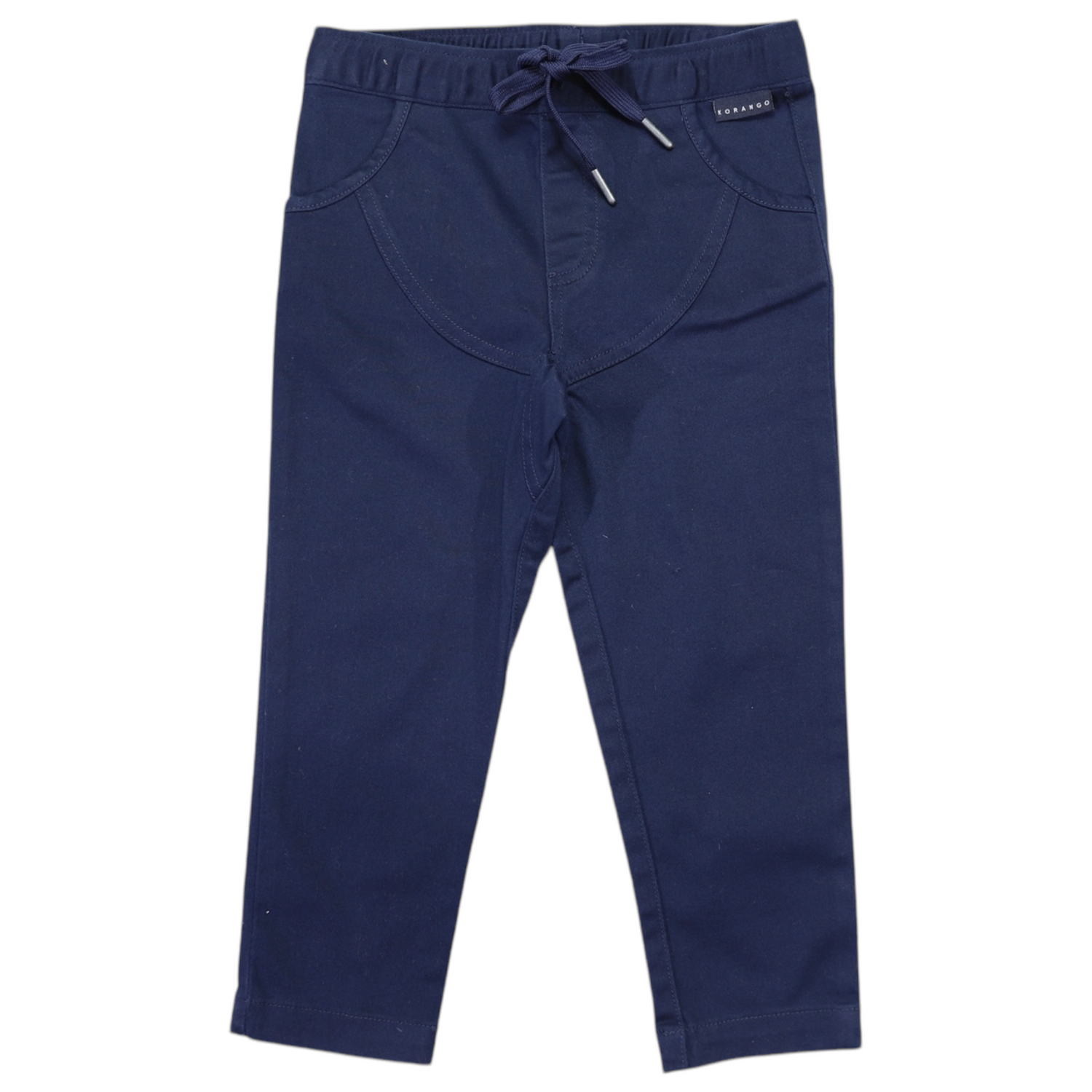 Stretch Twill Pant with Drawstring Navy