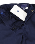 Stretch Twill Chino with Elastic Waist Navy