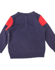 Striped Knit Sweater Red/Navy