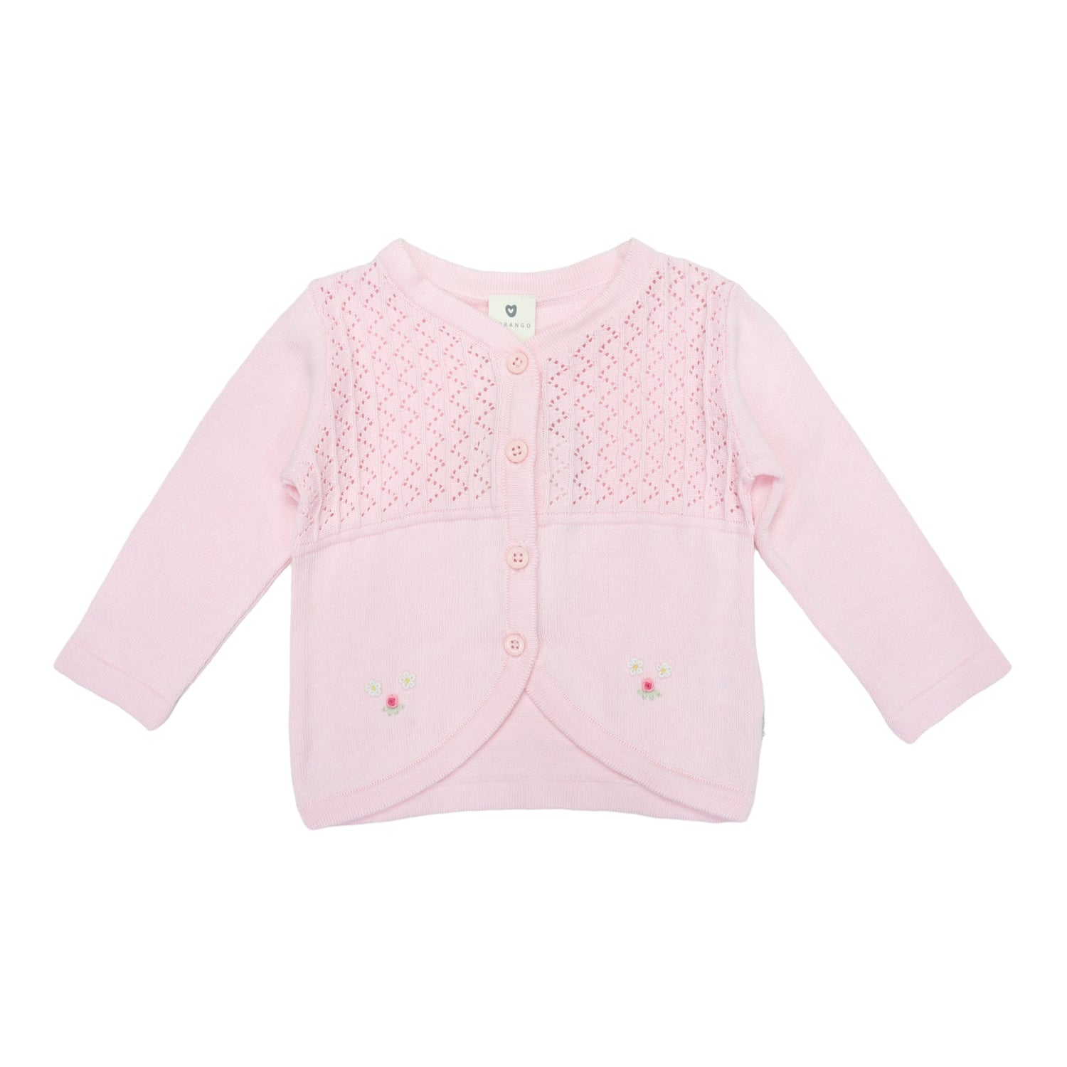 Rosettes Cardigan Pink