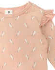 All Over Print Unicorn Top Dusty Pink