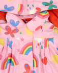 Spring Rainbow Raincoat Pink
