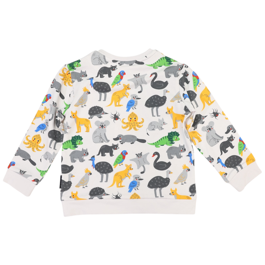 Australian Animals Pyjamas Grey