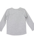 Cotton Pocket Long Sleeve Tee Grey Marle