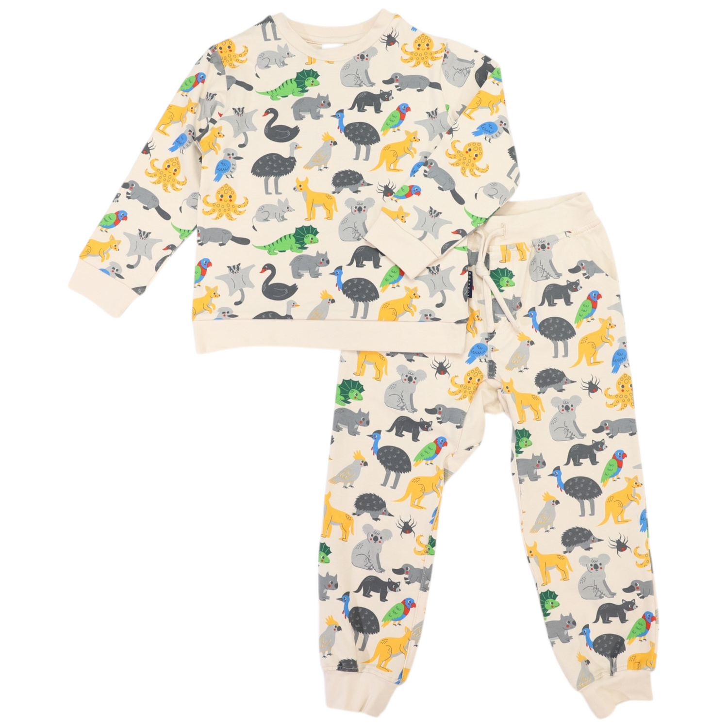 Australian Animals Pyjamas Beige