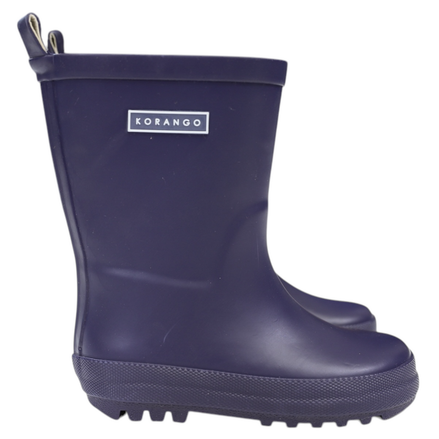 Plain Gumboot Navy