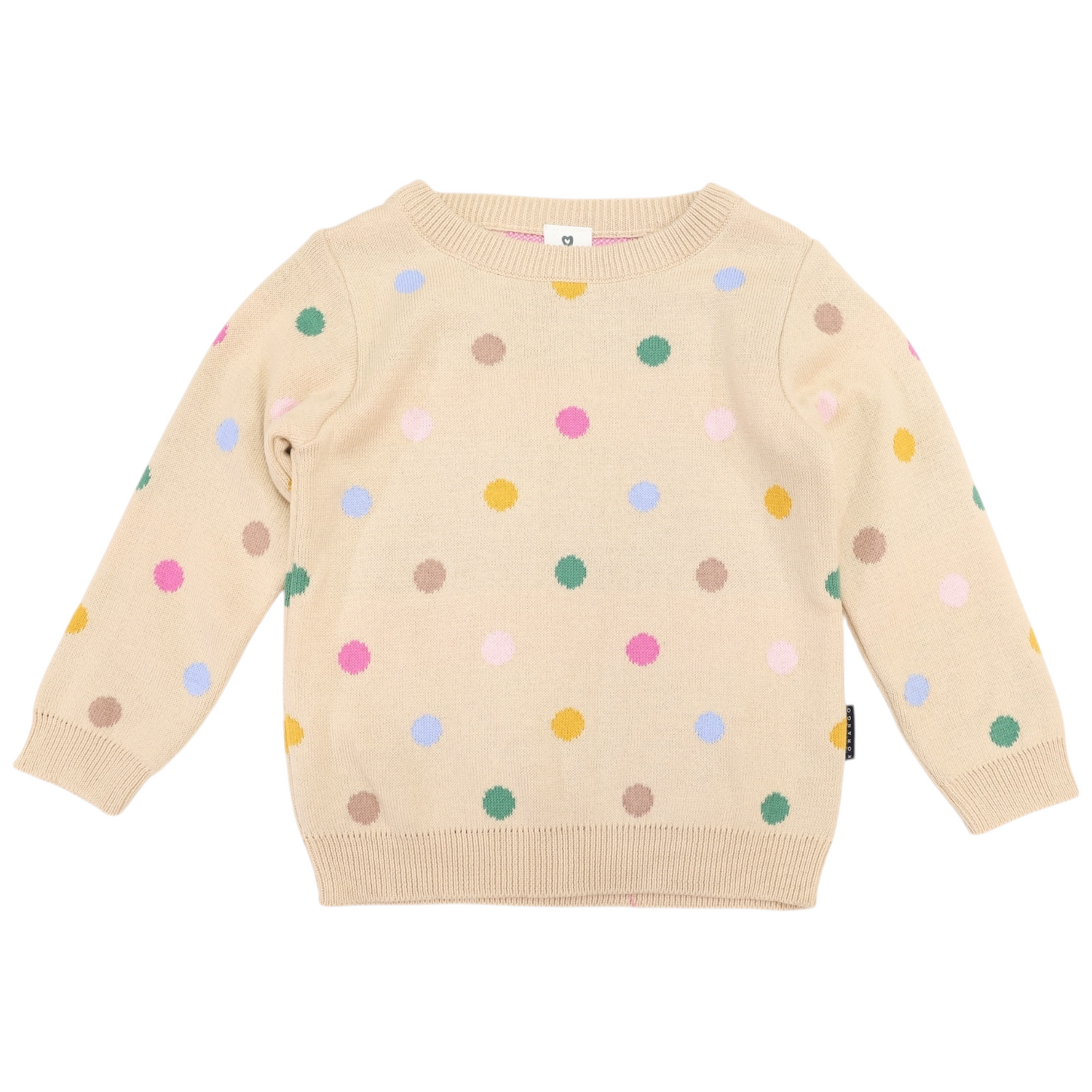 Polkadot Sweater Beige
