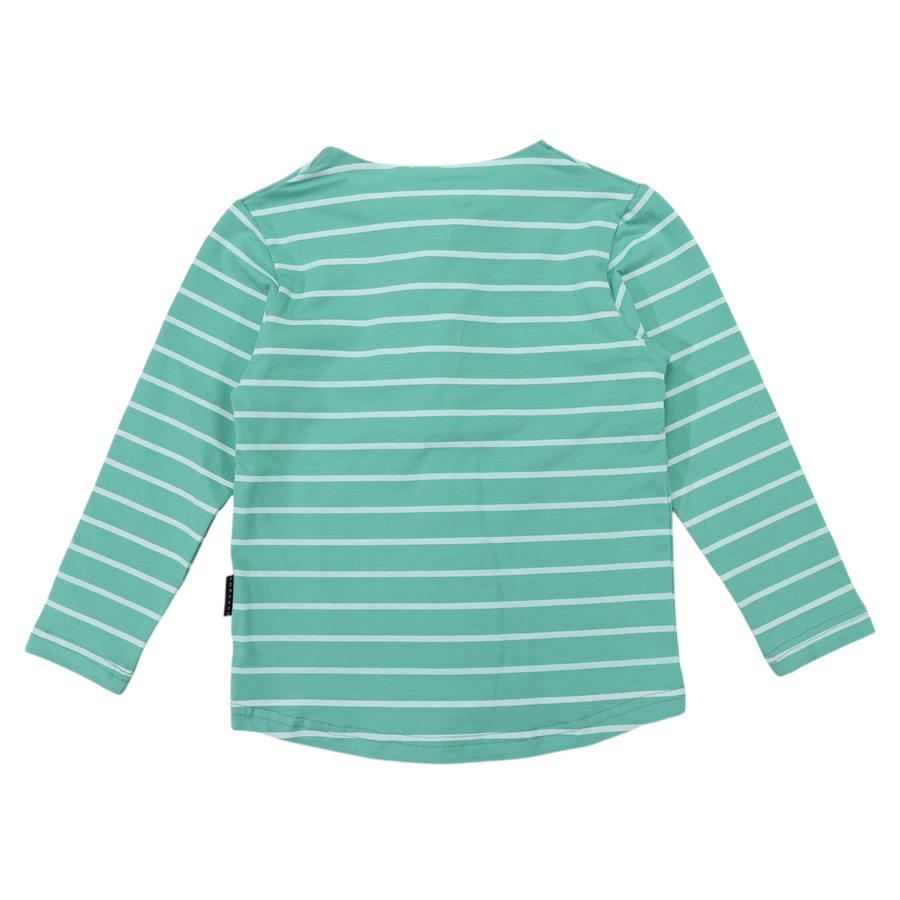 Striped Rugby Top Green