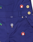 Emb. Overall Navy