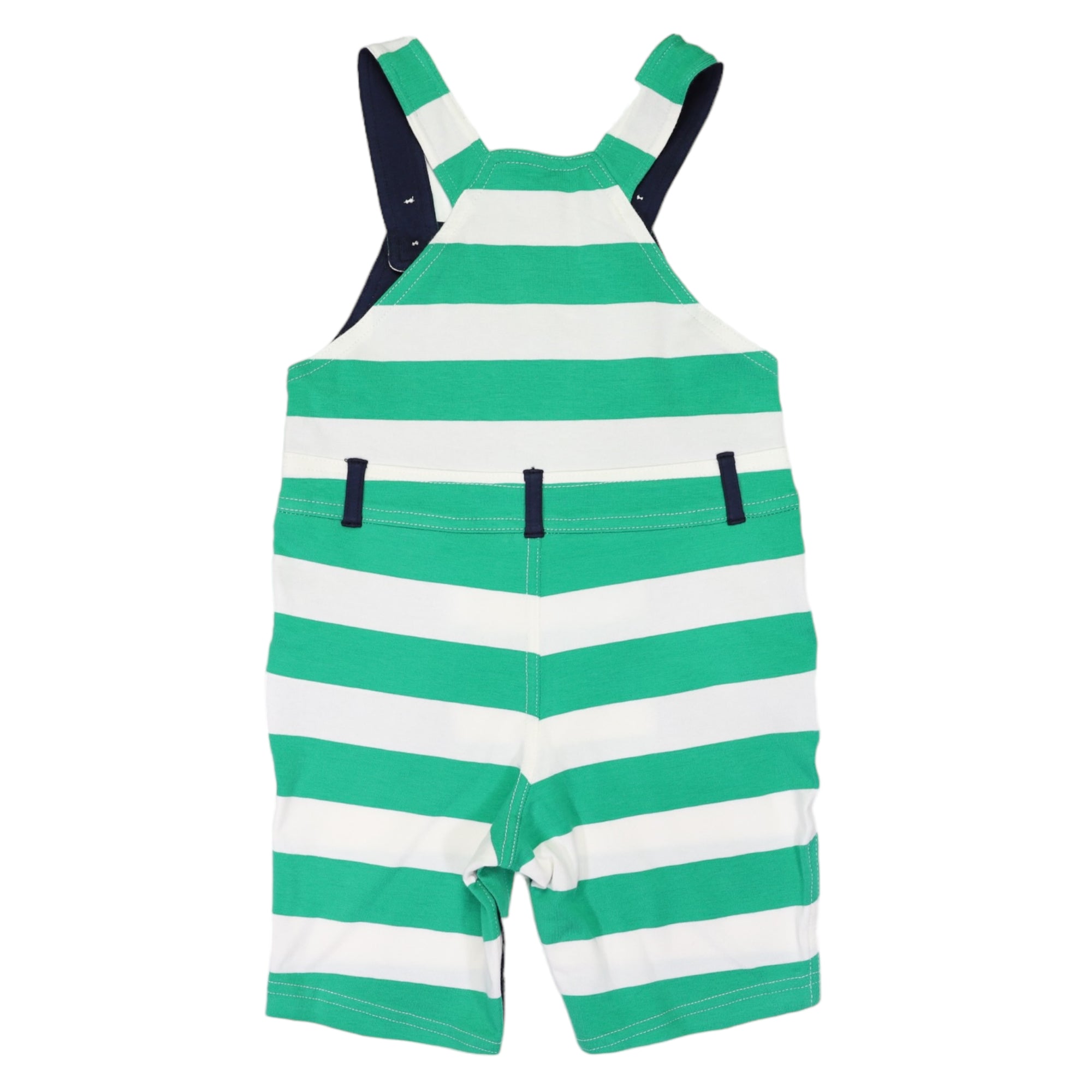 Striped Cotton Overall Green Stripe