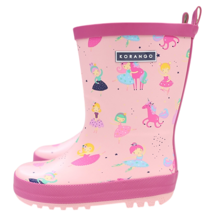 Dancing Unicorn Gumboot Pink