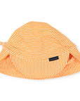 Cotton Legionnaires Sun Hat Orange Stripe