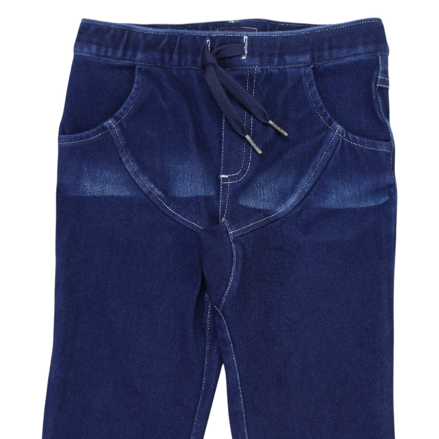 Denim Drawstring Pant Dark
