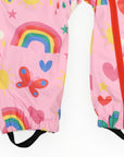 Spring Rainbow Rainsuit Pink