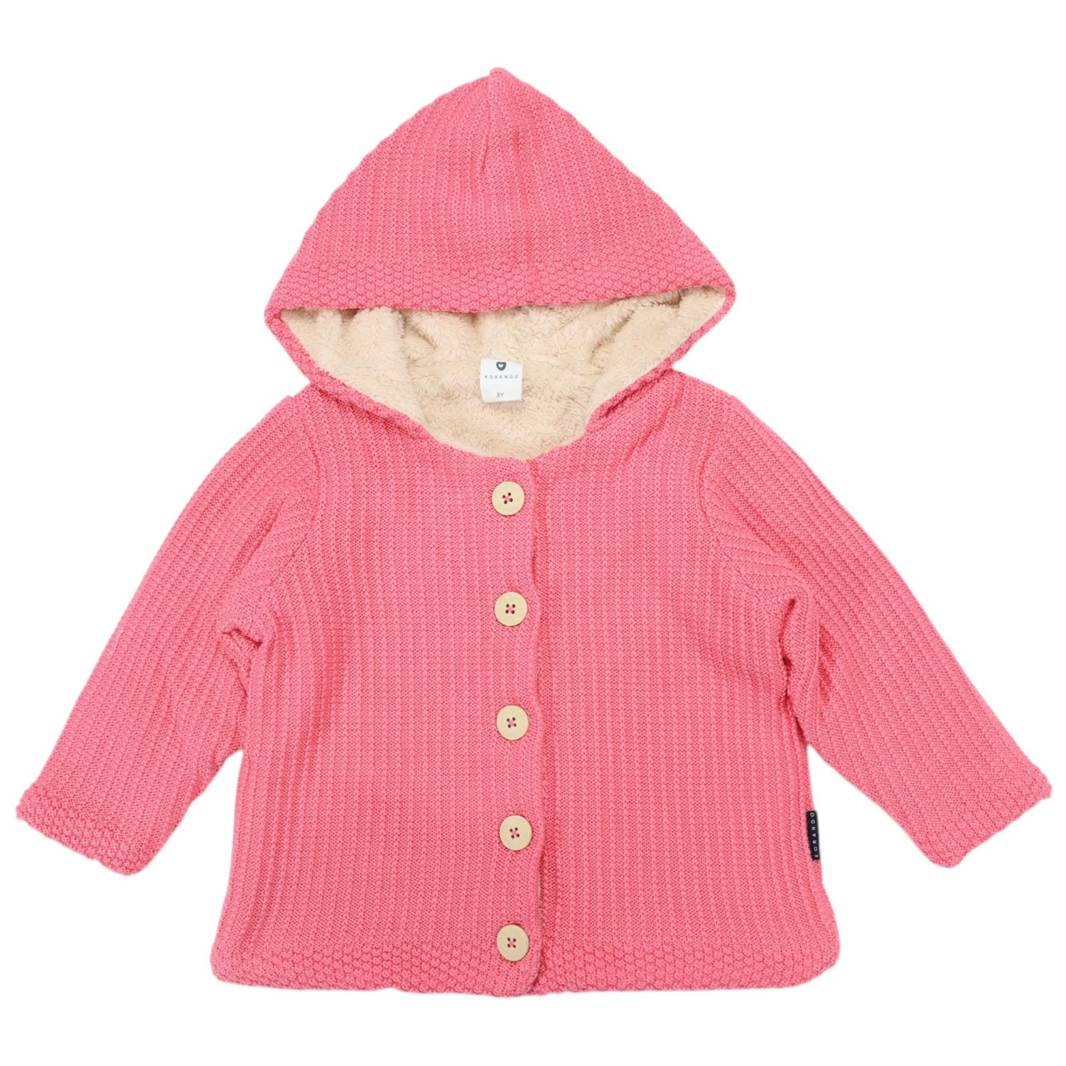 Lined Knit Jacket Tea Rose